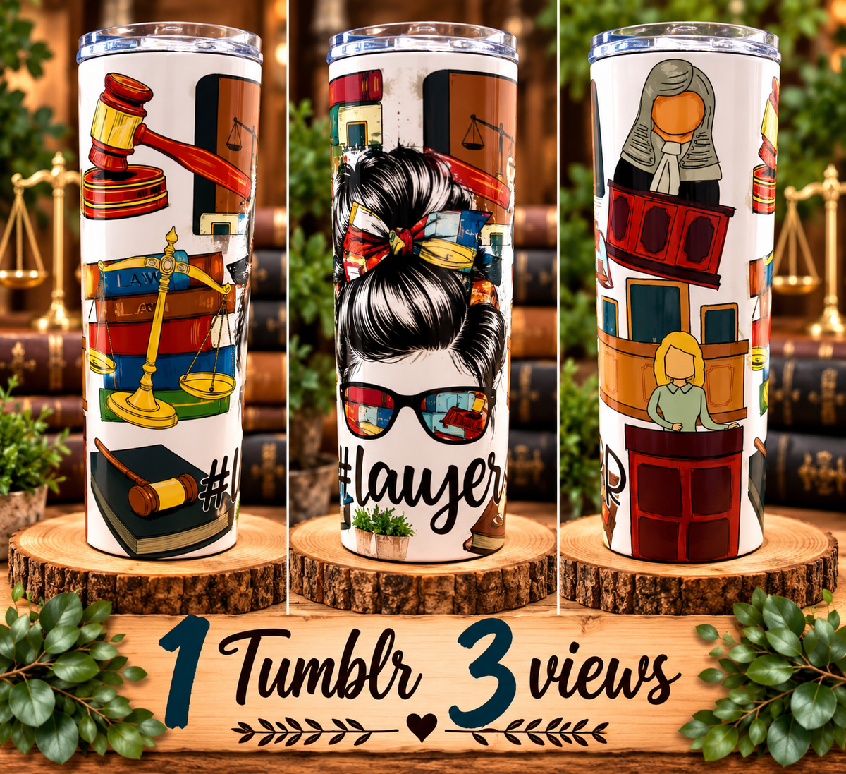 Lawyer Life – 20 oz Sublimation Tumbler