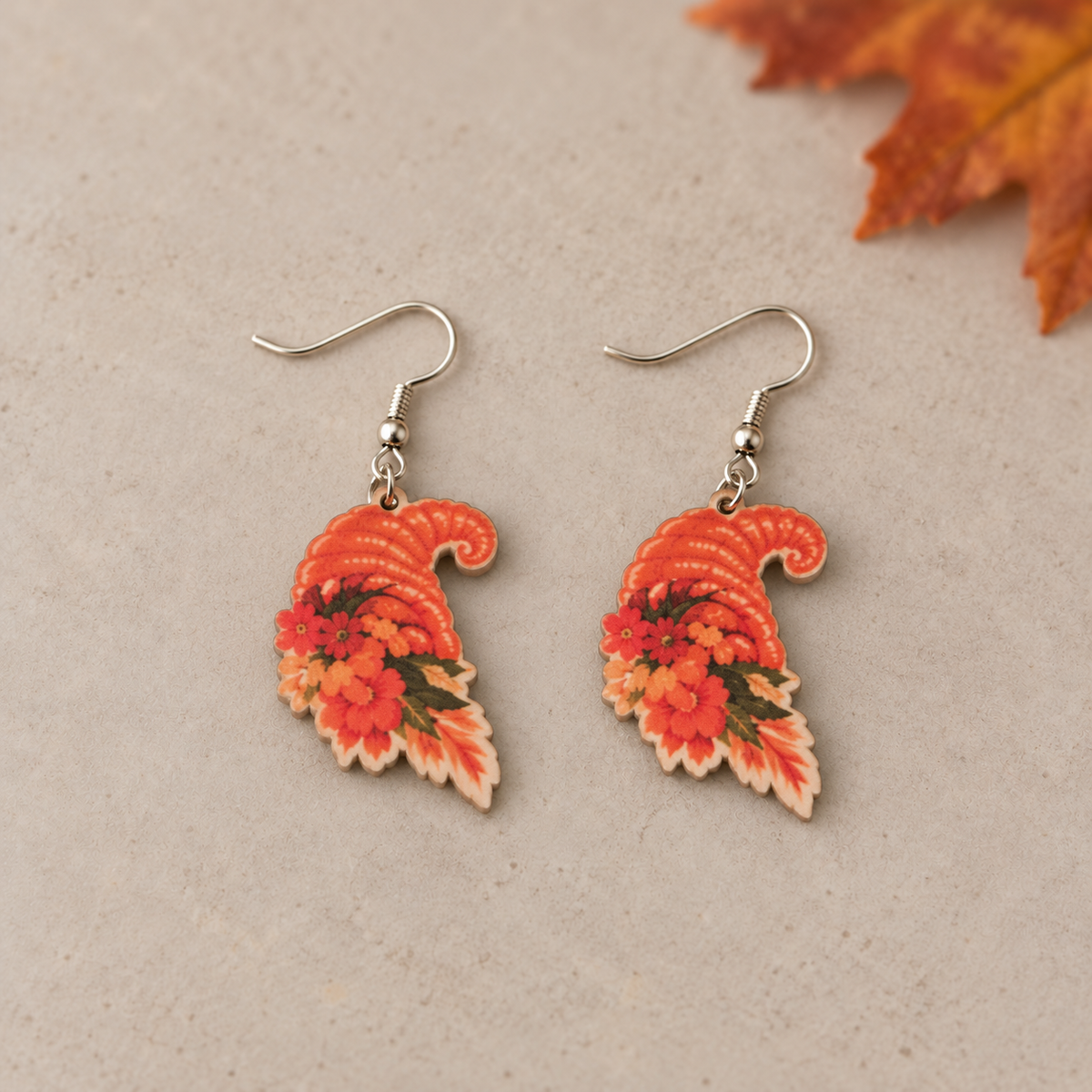 Fall Harvest Acrylic Dangle Earrings – 6 Styles.