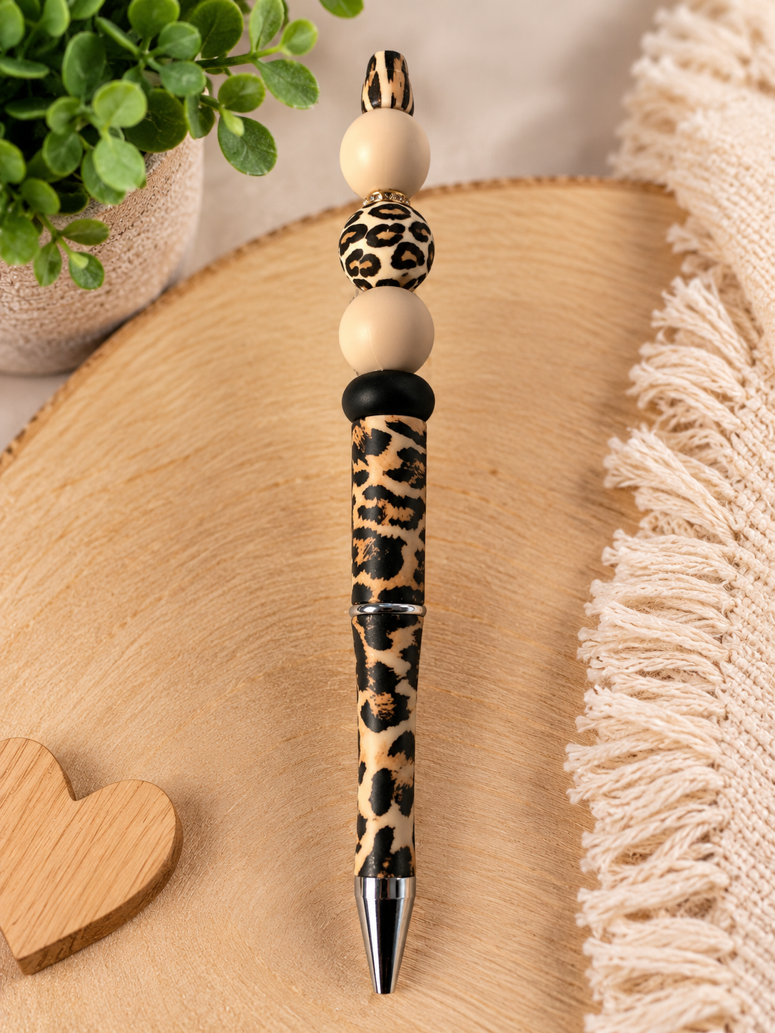 Decorative Beaded Pens – Animal Print & Paw Print Designs