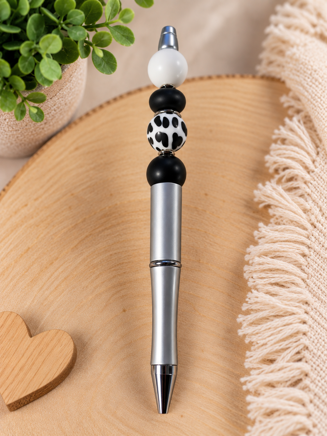 Decorative Beaded Pens – Animal Print & Paw Print Designs