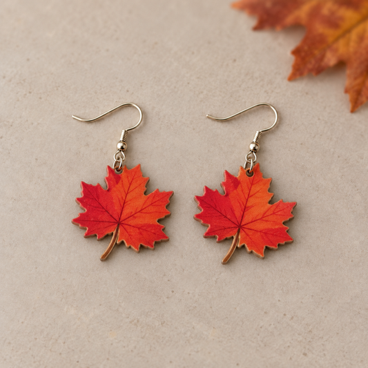 Fall Harvest Acrylic Dangle Earrings – 6 Styles.