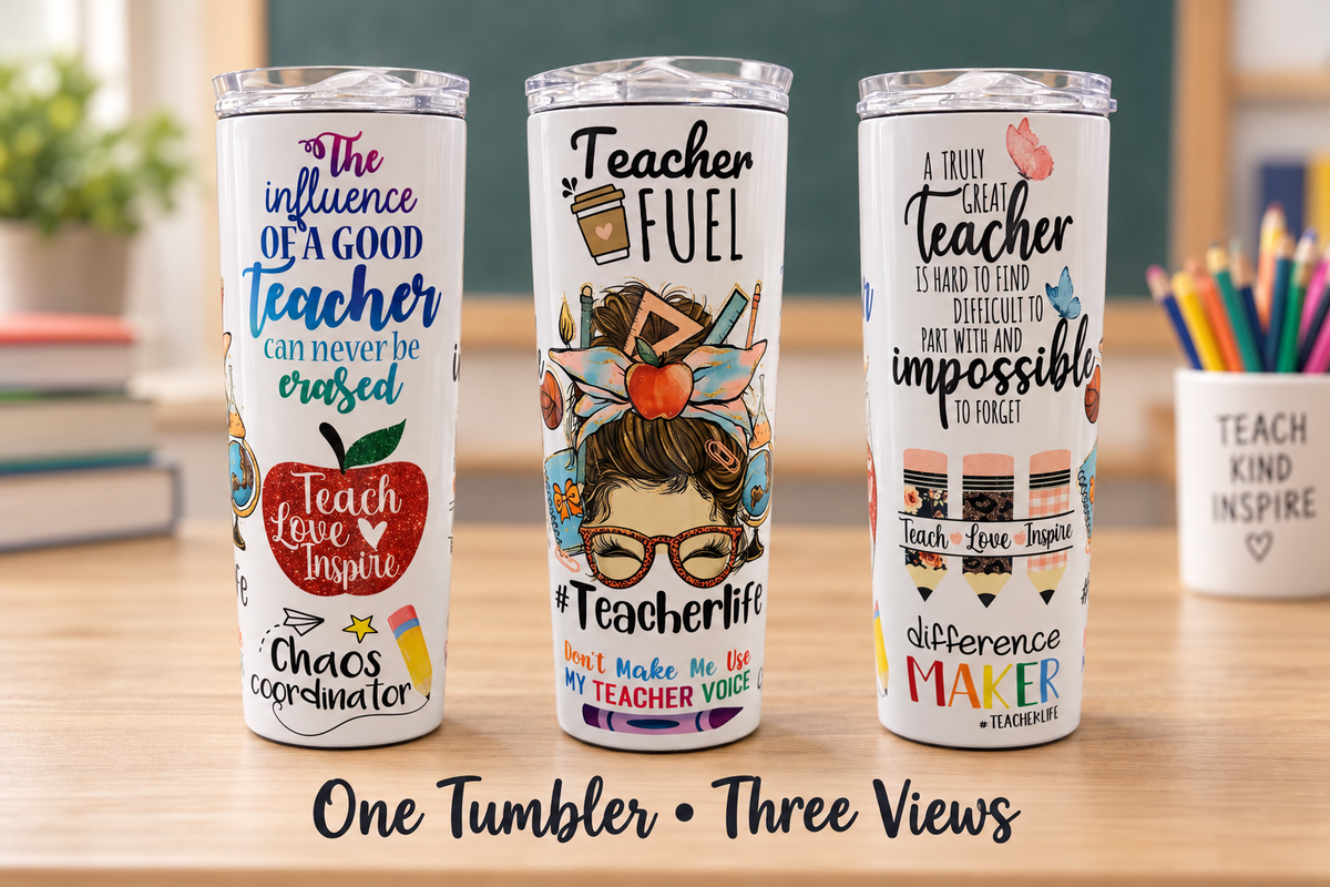Teacher Fuel – Teacher Life 20 oz Sublimation Tumbler