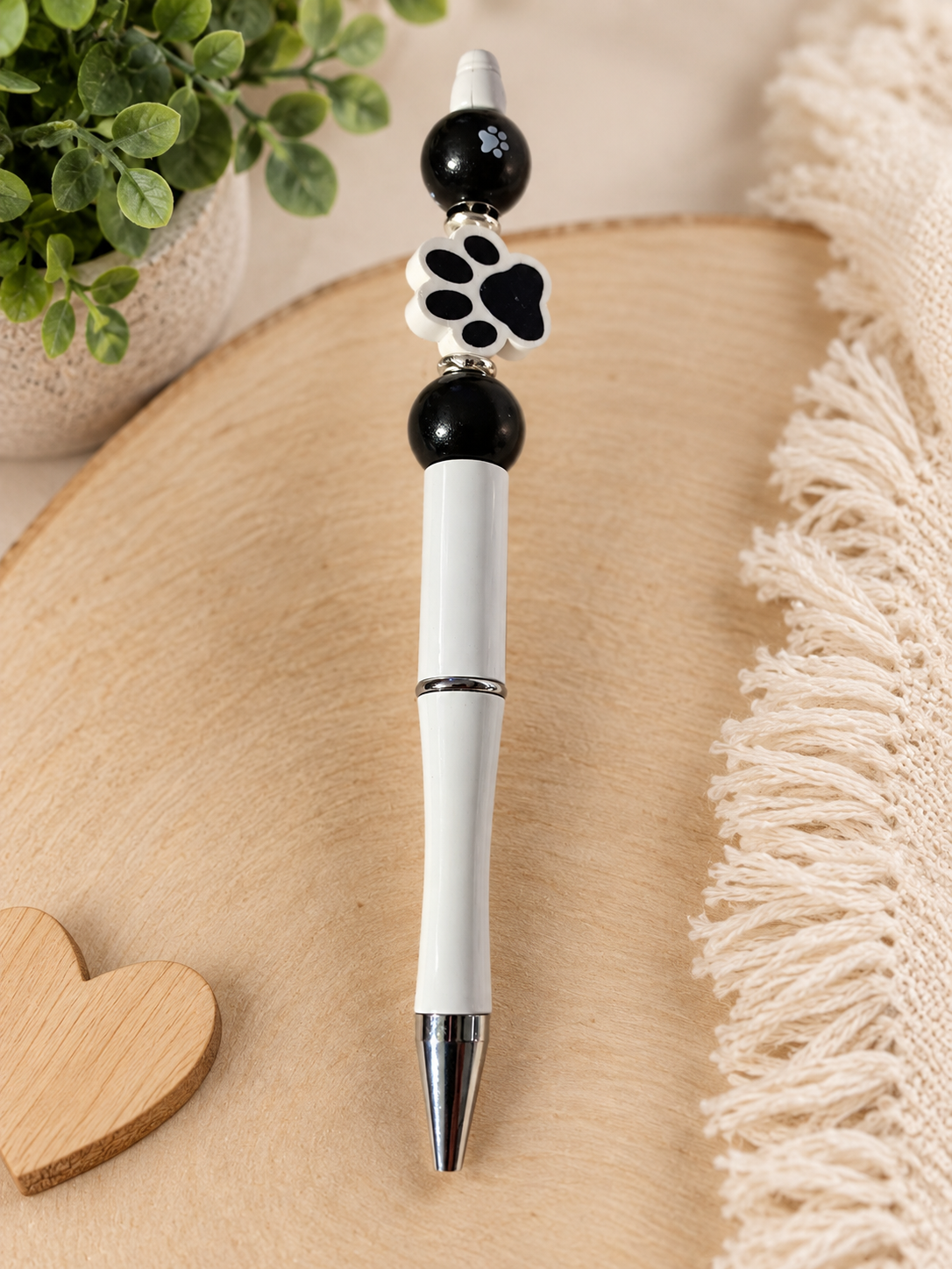 Decorative Beaded Pens – Animal Print & Paw Print Designs