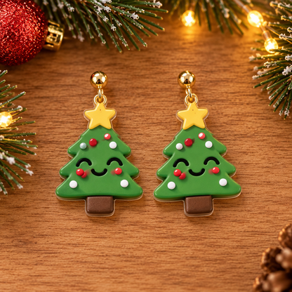 Christmas Character Acrylic Dangle Earrings