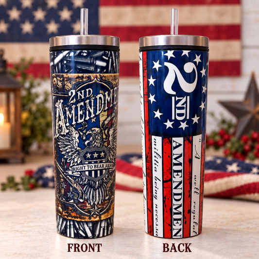 Second Amendment American Eagle 20 oz Sublimation Tumbler