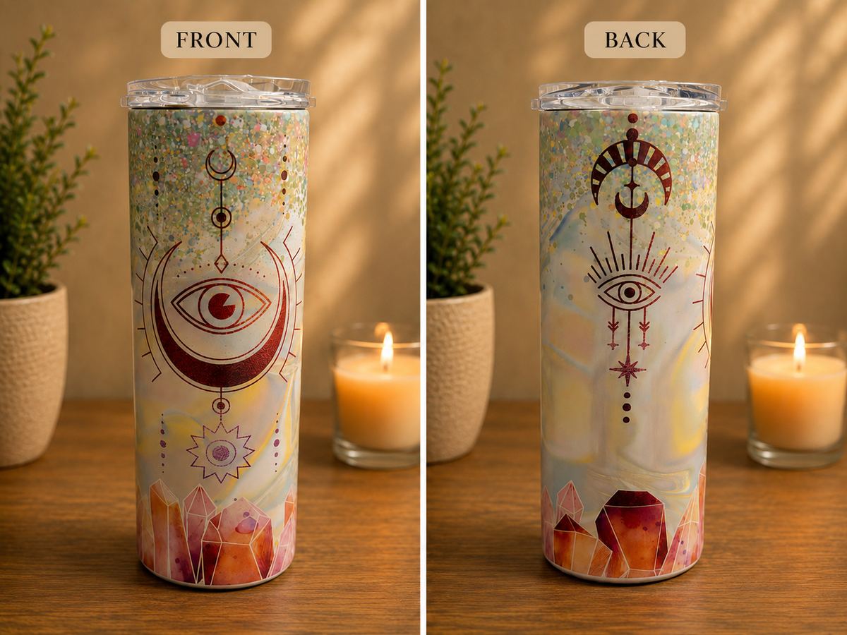 Mystic Crystal Eye 20 oz Sublimation Tumbler